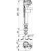 Впускной механизм с нижней подводкой 1/2" Alcaplast A17 A17-1/2"