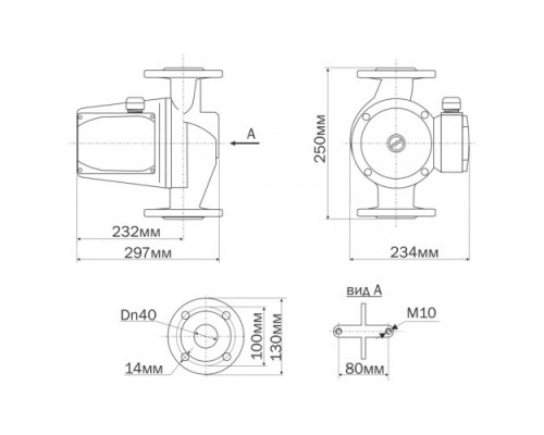 Насос циркуляционный Aquario AC 14-14-50F