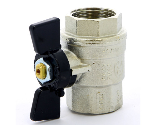 Кран шаровый ВВ бабочка 1 1/4" Bugatti 03020077