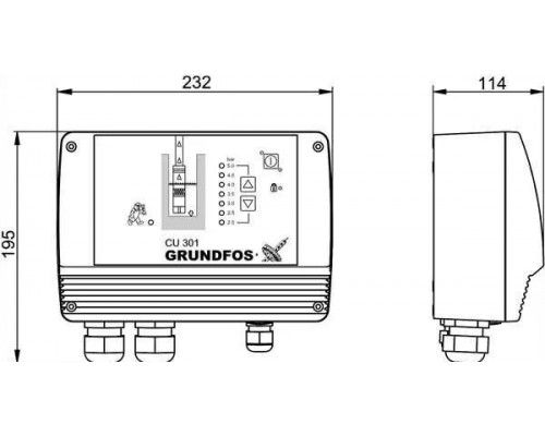 Блок управления Grundfos CU 301 / CU 301 Control Unit — 96436753 (Грундфос)
