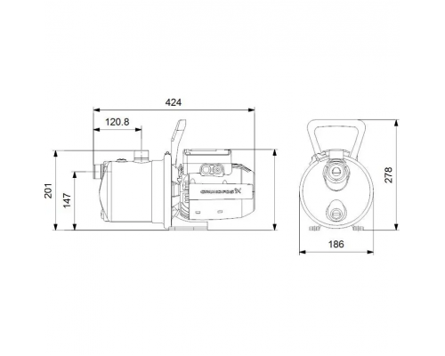 Насосная станция JP 5-48 Grundfos 99458769
