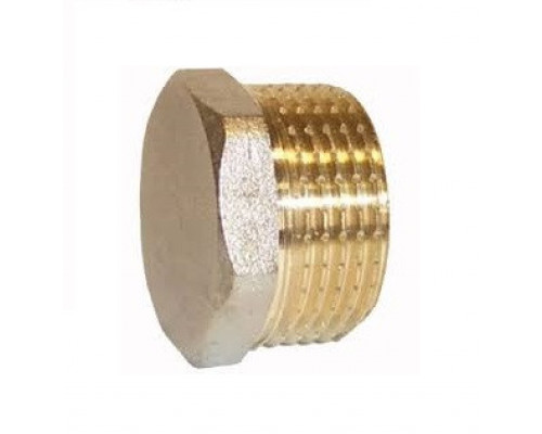 Заглушка 1/2" НР с белым колпаком никель Millennium XZMB1212