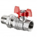 Кран шаровый 1" НГ с американкой маховик из алюминия Optibal Oventrop 1075808