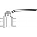 Кран шаровый 1 1/2" ВВ маховик из алюминия Optibal Oventrop 1076012