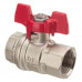 Кран шаровый 1" ВВ маховик из алюминия Optibal Oventrop 1076108