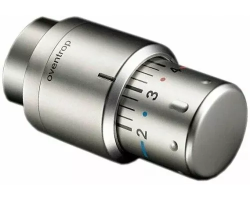 Термостат Oventrop Uni SH M30x1.5 с нулевой отметкой матовая сталь 1012085