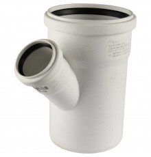 Тройник канализационный Raupiano Plus 110/50х45° Rehau (11213041001) 11213041001