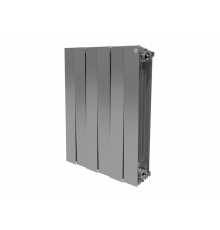 Радиатор Royal Thermo 500 х 8 секций PianoForte Silver Satin VD биметаллический секционный PFSSVD500/8