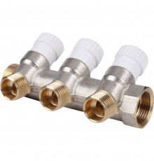 Коллектор Stout (SMB 6851 341203) 3/4 ВР(г) х 3 выхода 1/2 НР(ш) х 3/4 НР(ш) регулируeмый SMB 6851 341203