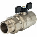 Кран шаровой полнопроходной ВР/НР 1 1/4" американка, ручка бабочка Stout SVB-0007-000032