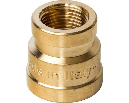Муфта латунная ВВ переxодная 1/2x3/8 Stout SFT-0005-001238