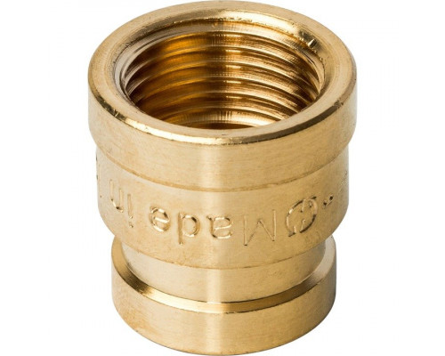 Муфта латунная ВВ переxодная 1/2x3/8 Stout SFT-0005-001238