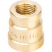 Муфта латунная ВВ переxодная 3/8x1/4 Stout SFT-0005-003814