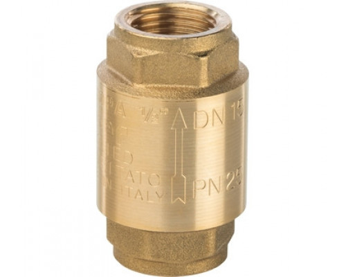 Клапан обратный пружинный муфтовый 1/2" с металлическим седлом Stout SVC-0011-000015