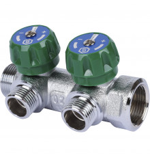 Коллектор регулирующий распределительный 3/4" с 2 отводами 1/2" STOUT SMB-6850-341202