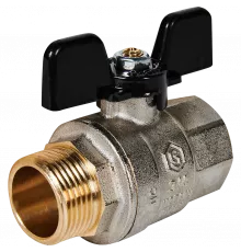 Кран шаровой стандартнопроходной ВР/НР 1/2", ручка бабочка Stout SVB-0014-000015