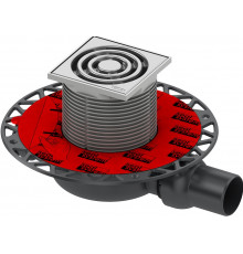 Душевой трап Tece TECEdrainpoint S110 3601100 с решеткой Хром матовый
