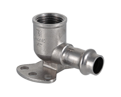 Пресс-водорозетка 15 мм х 1/2"  из нержавеющей стали VTi.954.I.001504 VALTEC VTi.954.I.001504