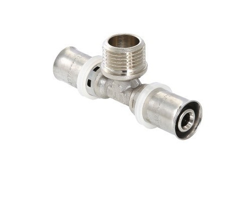Тройник пресс с наружной резьбой 16х1/2"х16 Valtec VTm.233.N.160416