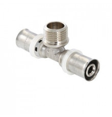 Тройник пресс с наружной резьбой 26х3/4"х26 Valtec VTm.233.N.260526