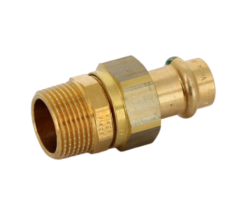 Муфта разъемная пресс-Н 15 х 3/4", бронза Sanpress Viega 140878