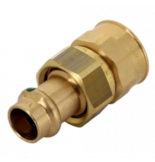 Муфта разъемная пресс-В 15 х 3/4", бронза Sanpress Viega 133160