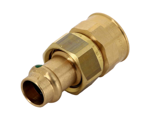 Муфта разъемная пресс-В 15 х 3/4", бронза Sanpress Viega 133160