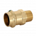 Муфта пресс-Н 22 х 3/4", бронза Sanpress Viega 104306