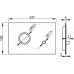 Кнопки смыва AlcaPlast FLAT ALUNOX STING металл–матовый