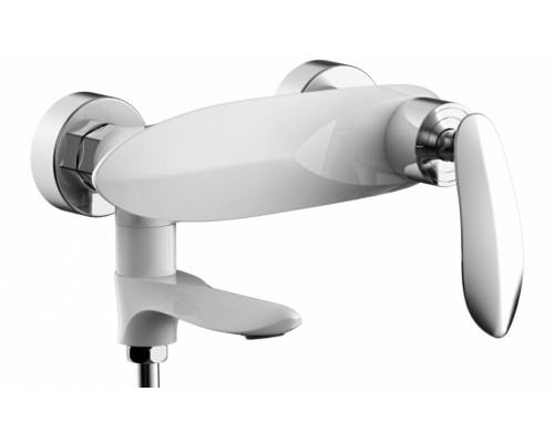 Смеситель для ванны с ручным душем Groсenberg GB8001 Белый хром GB8001WC