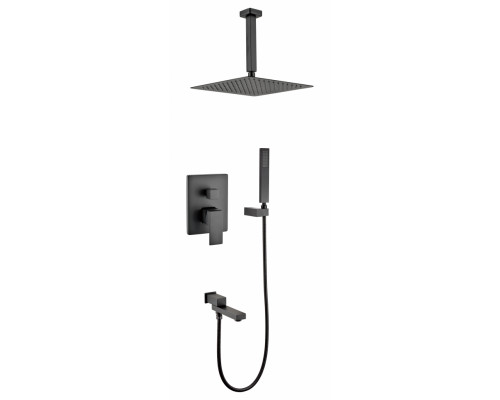 Душевая система скрытого монтажа Grocenberg GB5089BL-2 Чёрный матовый GB5089BL-2