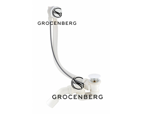 Полуавтоматический сливы-перелив для ванны Grocenberg GB240W Белый GB240W
