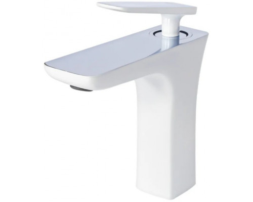 Cмеситель для раковины Grocenberg GB1001N Белый хром GB1001N-WC
