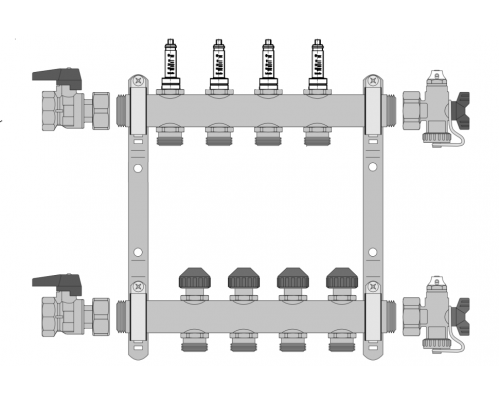Комплект коллекторов HKV-D 1