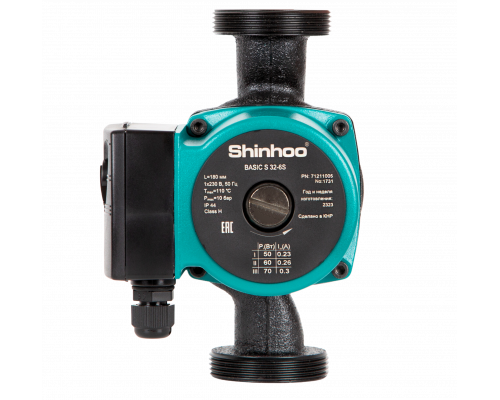 Циркуляционный насос BASIC S 32-6S 180 1x230V Shinhoo