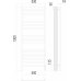 Енисей П15 500х1300 электро (sensor quick touch) Полотенцесушитель TERMINUS