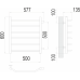 Виктория П6 500х600 бп500 Полотенцесушитель TERMINUS