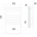 Классик П9 500х700 электро (sensor quick touch) Полотенцесушитель TERMINUS