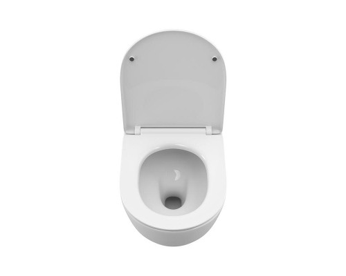 Унитаз BelBagno Uno BB5177CH-TOR/SC подвесной, безободковый, сиденье с микролифтом, белый
