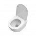 Унитаз BelBagno Uno BB5177CH-TOR/SC подвесной, безободковый, сиденье с микролифтом, белый