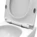 Унитаз BelBagno Uno BB5177CH-TOR/SC подвесной, безободковый, сиденье с микролифтом, белый
