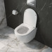 Унитаз BelBagno Uno BB5177CH-TOR/SC подвесной, безободковый, сиденье с микролифтом, белый