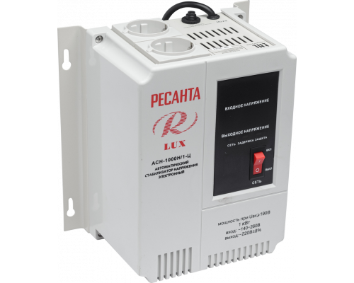 Стабилизатор напряжения серии LUX РЕСАНТА АСН-1000Н/1-Ц