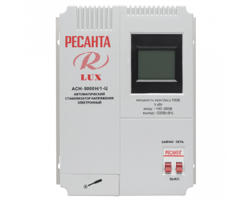 Стабилизатор напряжения серии LUX РЕСАНТА АСН-5000Н/1-Ц